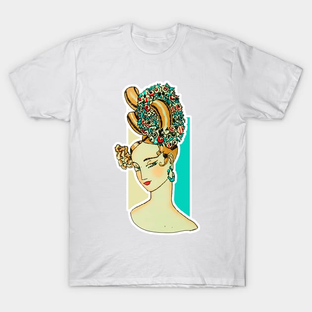 Lush Hairstyle: Flowers and Style! T-Shirt by Marccelus